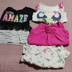 Colorful Kids Graphic T-Shirts Set